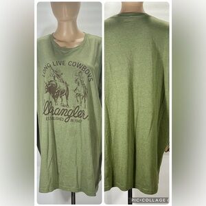 WRANGLER LONG LIVE COWBOYS WRANGLER. TAN.T-SHIRTI